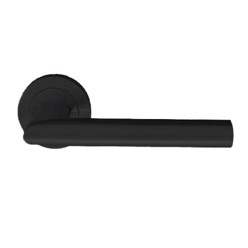 LEVER HANDLE HRE.75.58 BLASTED BL ST.STEEL